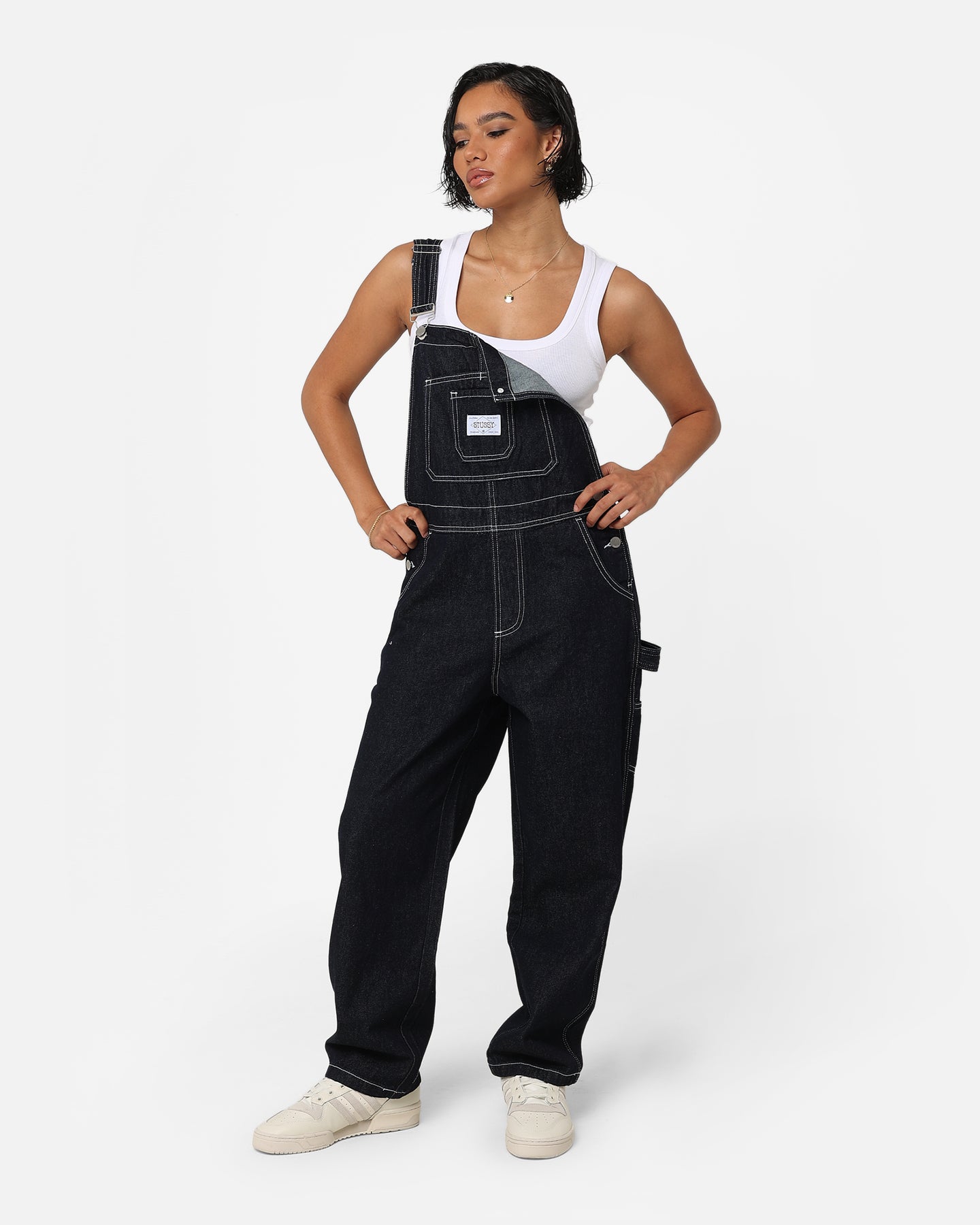 Stussy Women's Nevada Denim Overalls Denim | Culture Kings