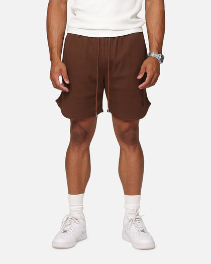 Saint Morta Waffle Shorts Brown