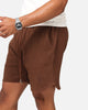 Saint Morta Waffle Shorts Brown