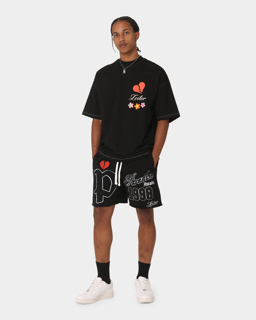 Loiter Paradise Fleece Shorts Black