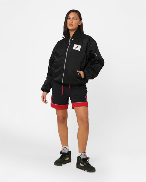 Jordan Women's Lightweight Diamond Shorts Black/Gym Red/White