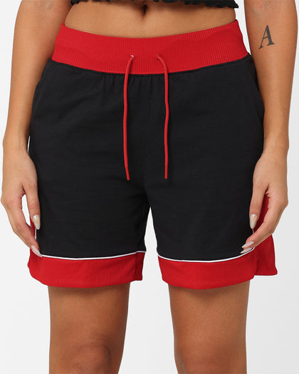 Jordan Women's Lightweight Diamond Shorts Black/Gym Red/White
