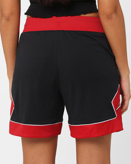 Jordan Women's Lightweight Diamond Shorts Black/Gym Red/White