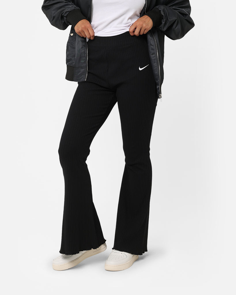 Nike Women's Sportswear Ribbed Jersey Pants Black/White | Culture Kings