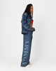 Tommy Jeans Women's Claire High Rise Wide Leg Logo Jeans Denim Medium 02