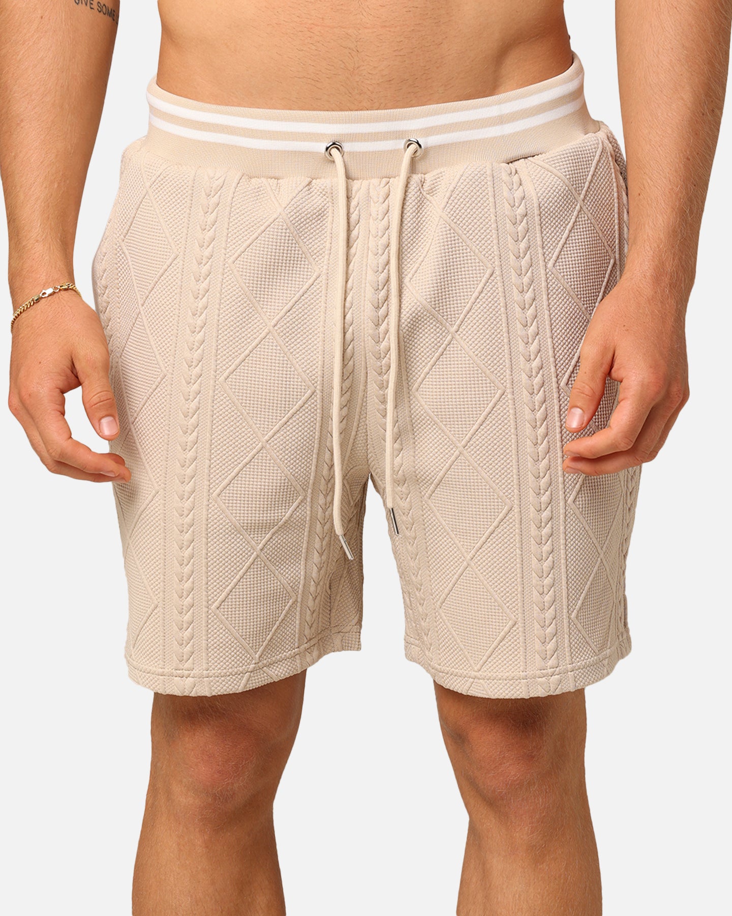 XXIII Danny Knit Shorts Beige | Culture Kings