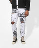 Saint Morta Acid Destroyer Jeans White/Black