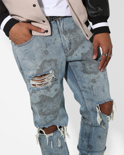 Saint Morta Acid Destroyer Jeans Blue/Black