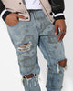 Saint Morta Acid Destroyer Jeans Blue/Black