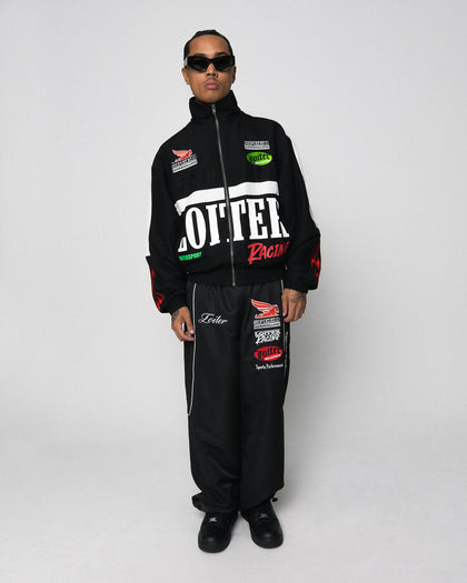 Loiter Speedway Track Pants Black