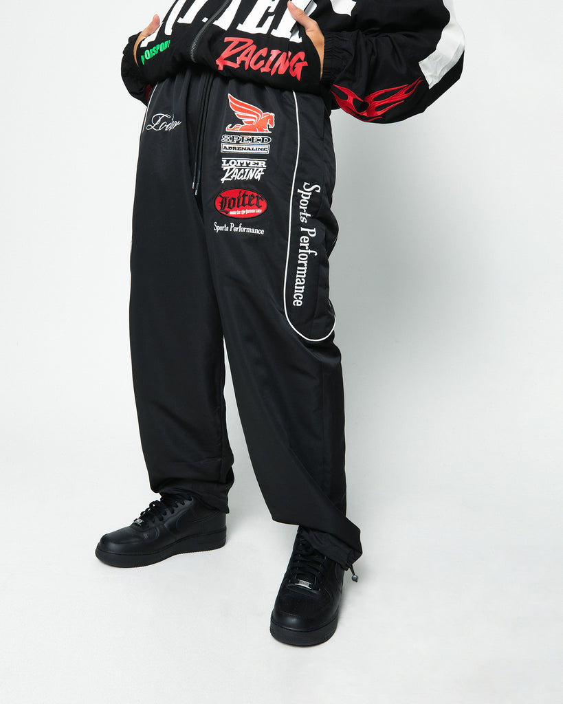 Loiter Speedway Track Pants Black | Culture Kings
