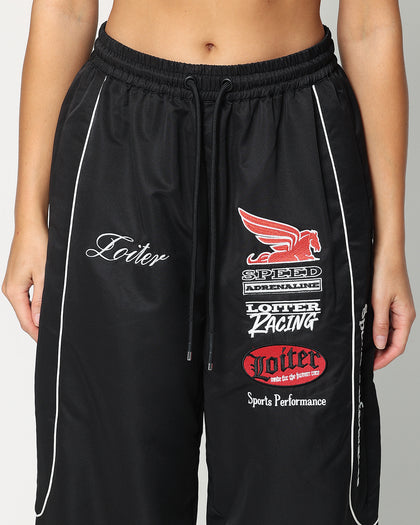 Loiter Speedway Track Pants Black
