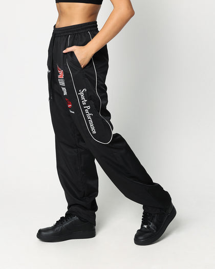 Loiter Speedway Track Pants Black