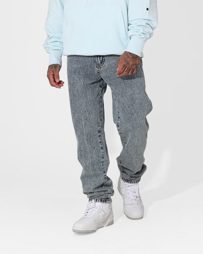Saint Morta Empire Relaxed Jeans Blue Acidwash