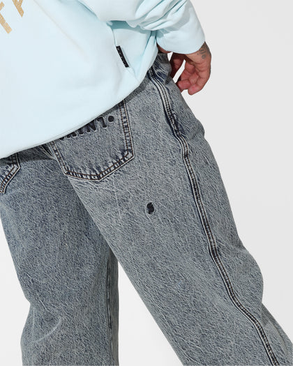 Saint Morta Empire Relaxed Jeans Blue Acidwash