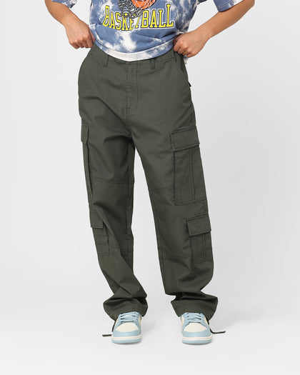 Stussy Surplus Cargo Pants Flora Green Rip