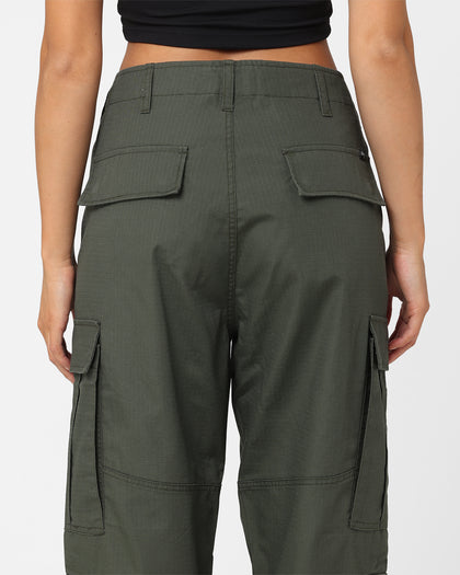 Stussy Surplus Cargo Pants Flora Green Rip