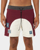 Carre Avant Panel Shorts Maroon