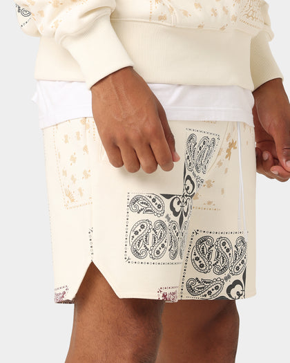 Carre Fragment Paisley Shorts Off White