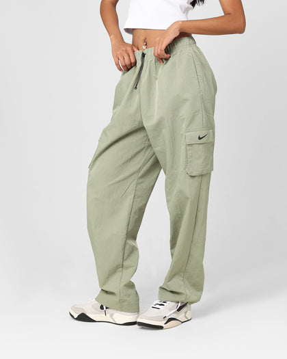 Nike Women's Sportswear Essential High-Rise Woven Cargo Pants Oil Green/Black