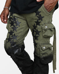 MNML D474 Cargo Straight Denim Pants Multi