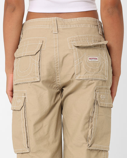True Religion Big T Classic Cargo Pants Travertine