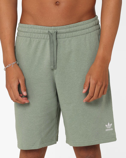 Adidas Essentials+ Hemp Shorts Silver Green