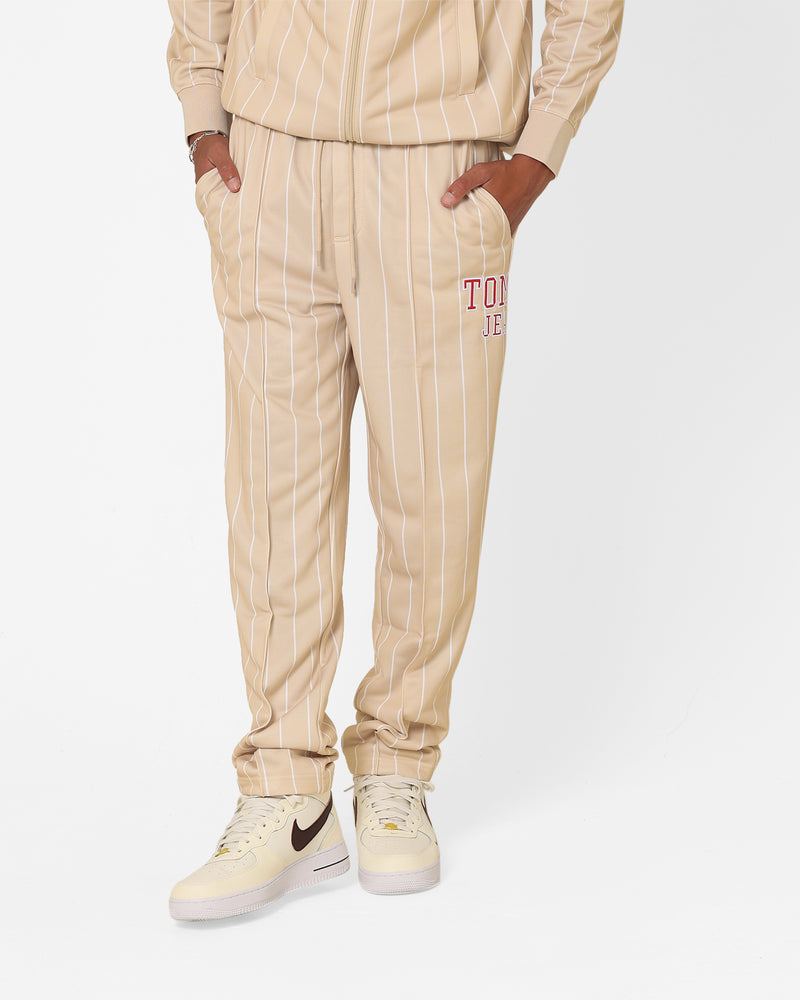 Tommy Jeans Pinstripe Ethan Track Sweatpants Classic Beige