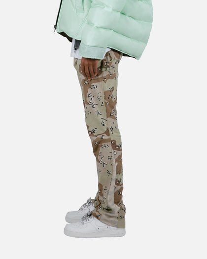 MNML B493 Flare Denim Pants Camo