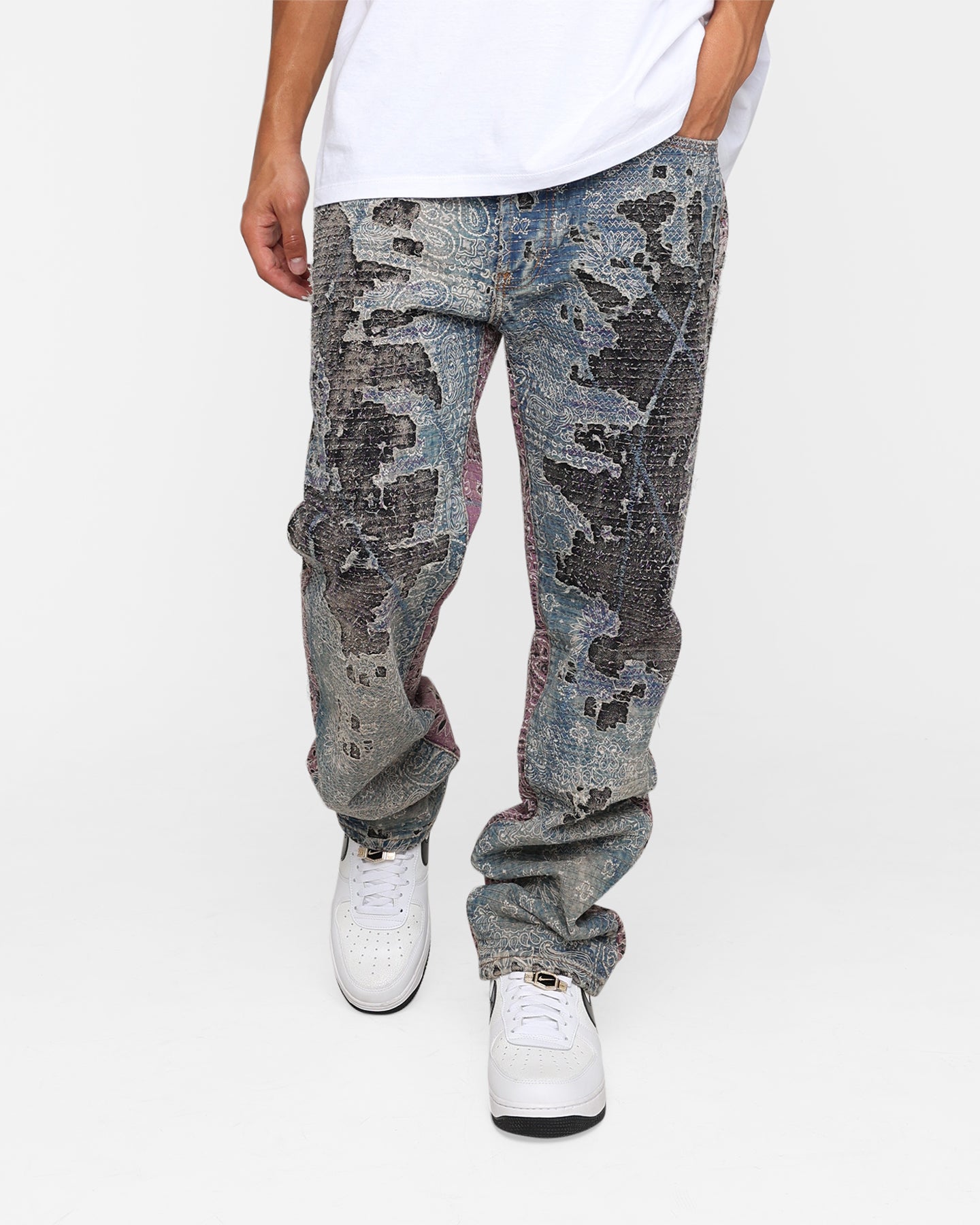 MNML V488 Boro Denim Jeans Multi | Culture Kings