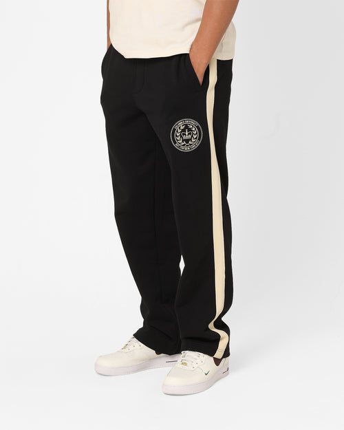 The New Establishment Emblem Crest Columbia Joggers Black