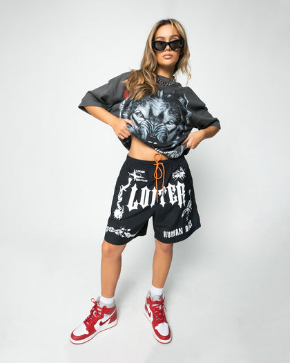 Loiter Sketch Book Walk Shorts Black