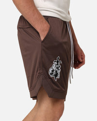 Saint Morta La Rambla Basketball Shorts Dark Brown