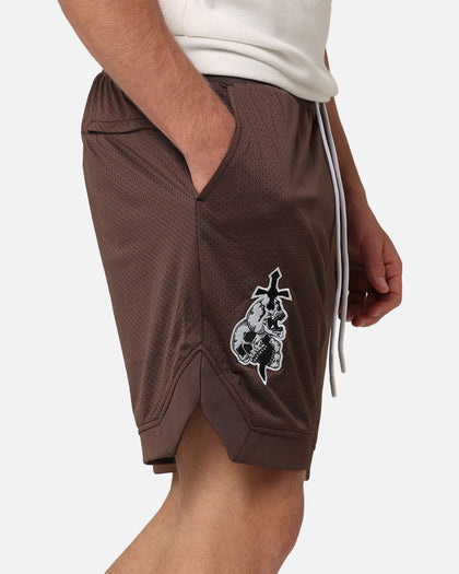 Saint Morta La Rambla Basketball Shorts Dark Brown