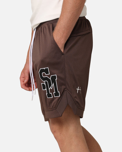 Saint Morta La Rambla Basketball Shorts Dark Brown