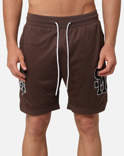 Saint Morta La Rambla Basketball Shorts Dark Brown