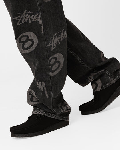 Stussy Stock 8 Ball Jeans Black Denim