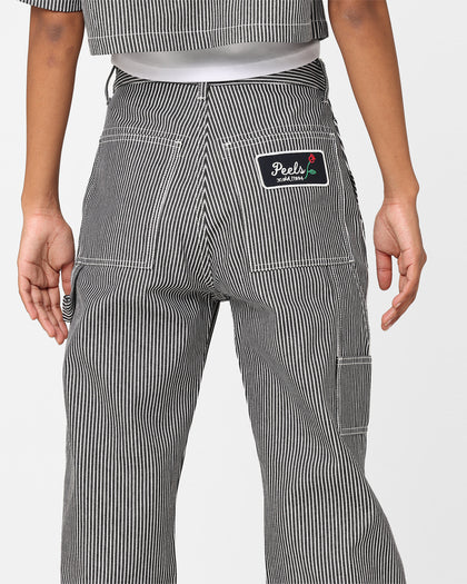 X-Girl Women's Peels Painter Pants Black/White