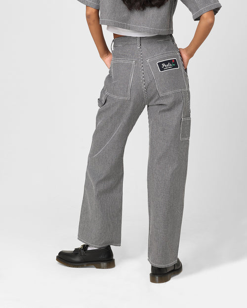 X-Girl Women's Peels Painter Pants Black/White