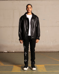 Saint Morta Daggers Skinny Jeans Black