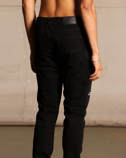 Saint Morta Daggers Skinny Jeans Black