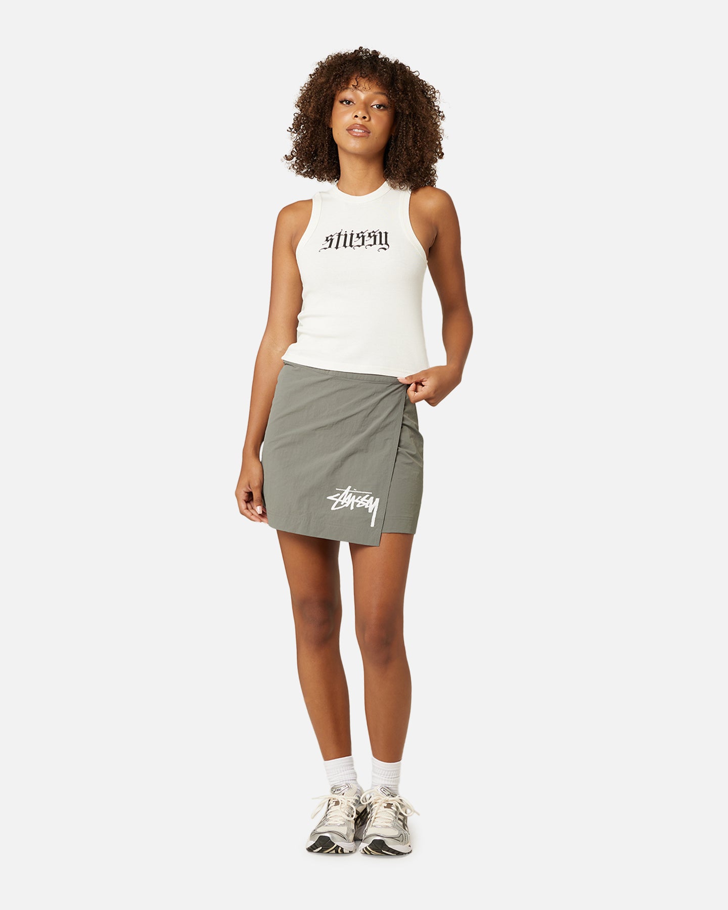 Stussy Women's Graffiti Wrap Skirt Olive | Culture Kings