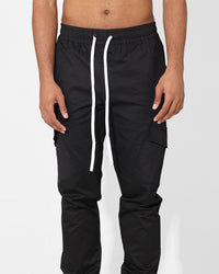 Saint Morta Tapered Cargo Pants Black
