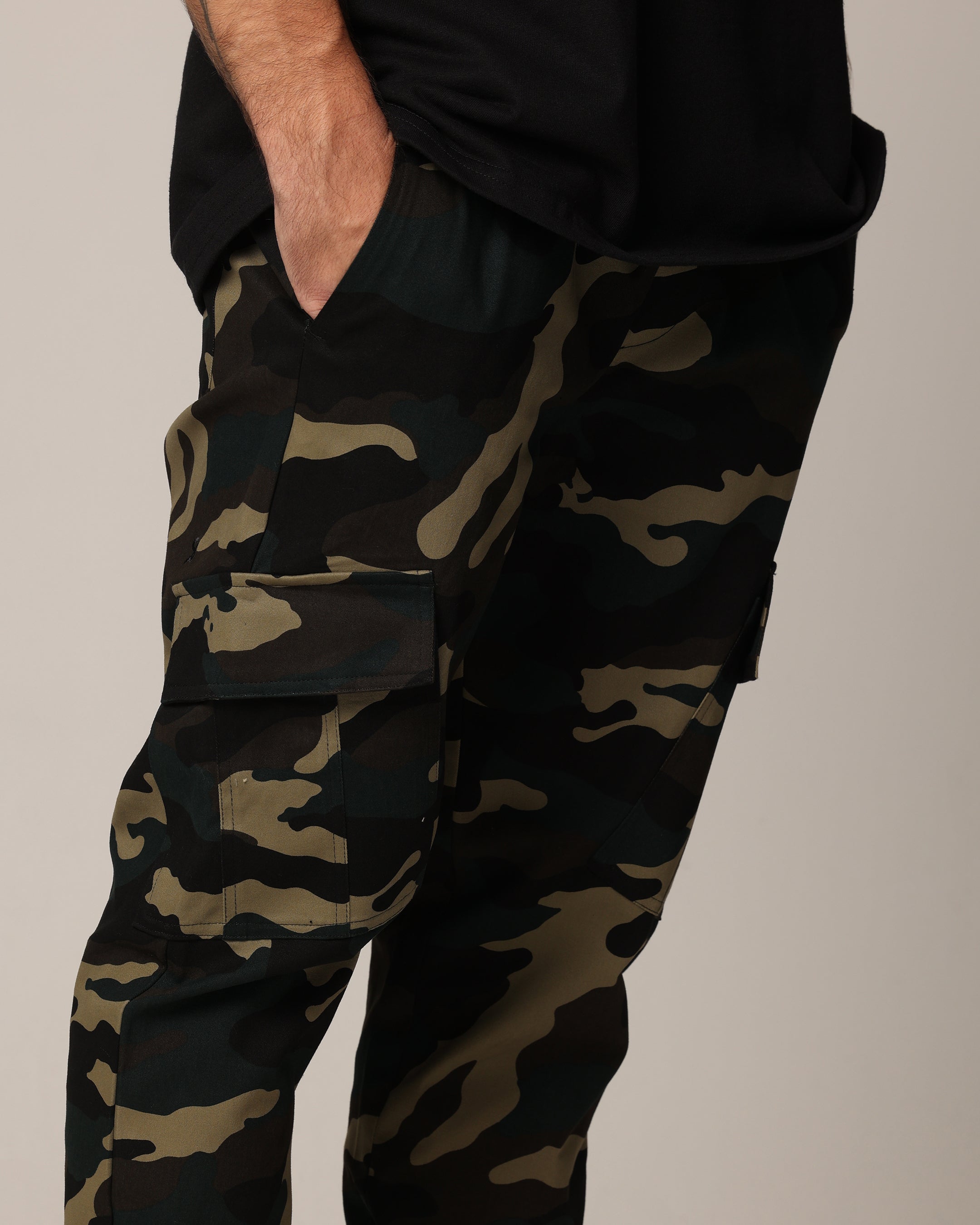 Saint Morta Tapered Cargo Pants Woodland Camo | Culture Kings