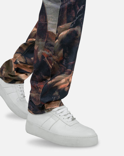 MNML V350 Art Baggy Denim Jeans Multi Coloured