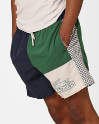Lacoste Neo Heritage Le Club Swim Shorts Navy/Green