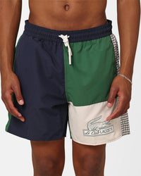 Lacoste Neo Heritage Le Club Swim Shorts Navy/Green