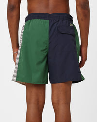 Lacoste Neo Heritage Le Club Swim Shorts Navy/Green