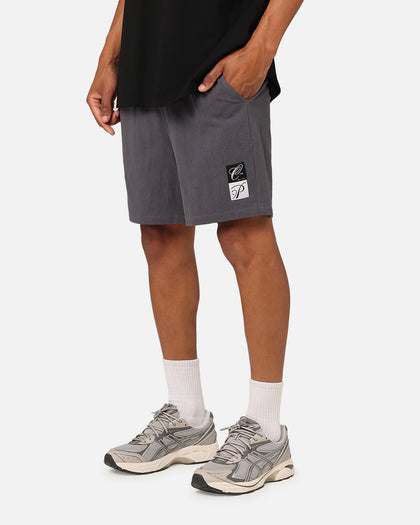 Carre Luxe Linen Shorts Grey