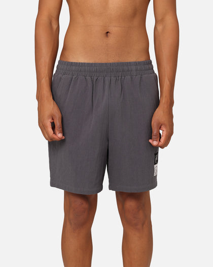 Carre Luxe Linen Shorts Grey